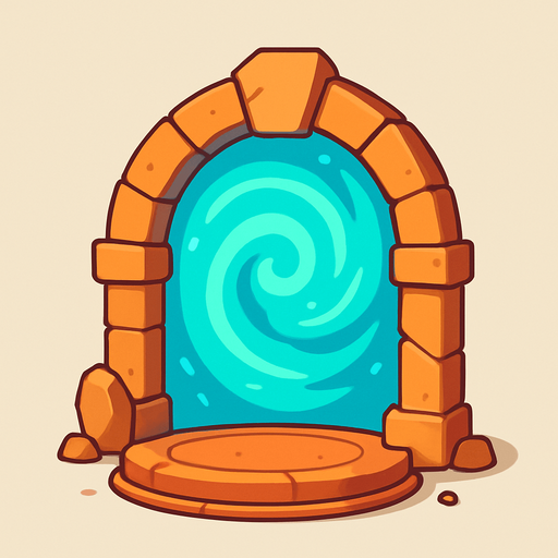 I want a portal. 2D. Without shadows.
In-Game asset.  2d.  No shadows