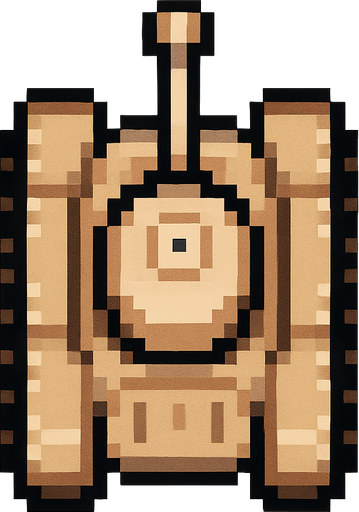 skin color tank pixel art top down.
In-Game asset.  2d.  High contrast.  No shadows