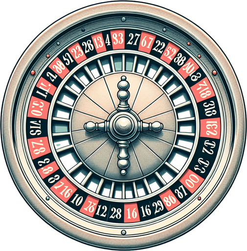 roulette wheel with only numbers.
Single Game Texture. In-Game asset. 2d. Blank background. High contrast. No shadows.