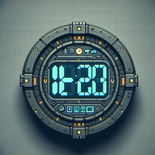Clock, Nothing else in the image..
Single Game Texture. In-Game asset. 2d. Blank background. High contrast. No shadows.