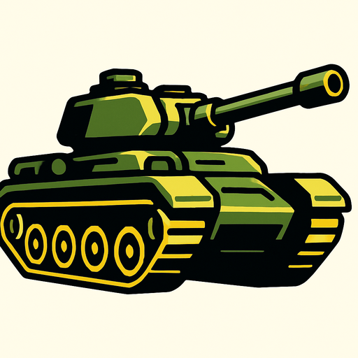 tank.
In-Game asset.  2d.  High contrast.  No shadows