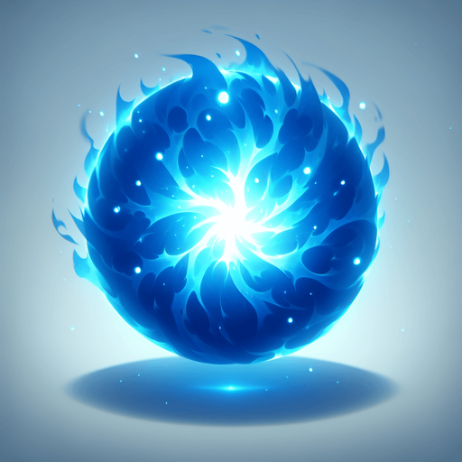 Rfireball blue magic
Single Game Texture. In-Game asset. 2d. Blank background. High contrast. No shadows.