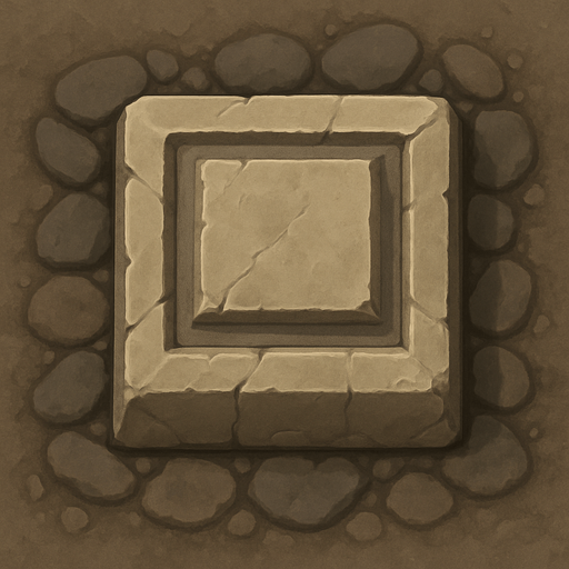 cornerstone 2d in game asset from top view