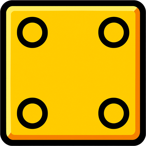 Yellow Block.
In-Game asset.  2d.  High contrast.  No shadows