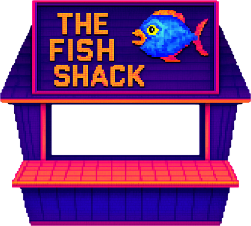 Change the sign to say “The Fish Shack” and make the window larger.
