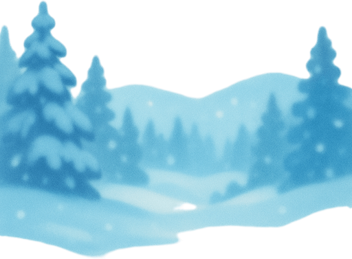 blurry beautiful snow view background image.
In-Game asset.  2d.  High contrast.  No shadows