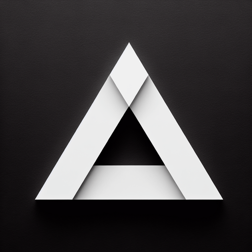 white triangle.