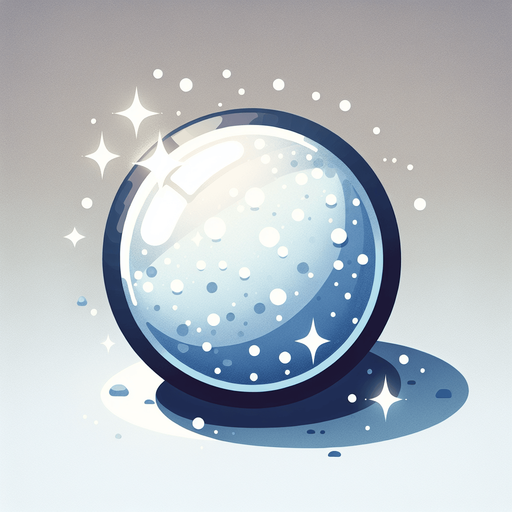 a snowball with magical powder, cartoon Single Game Texture. In-Game asset. 2d. Blank background. High contrast. No shadows.