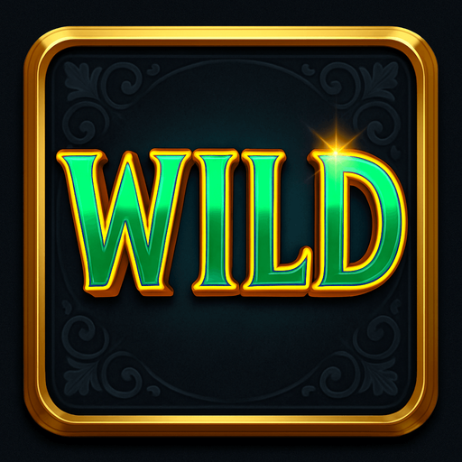 Crea un asset visual completo para el símbolo 'W' (Wild/Comodín) de Megaways, directamente sobre su panel de fondo.

Diseño General:

Forma: Un panel cuadrado o ligeramente redondeado.

Fondo del Panel: Terciopelo oscuro (negro o azul noche) o un metal pulido muy oscuro.

Borde: Un borde elegante dorado o plateado alrededor del panel.

Detalles del Fondo: Puede tener un patrón sutil de filigrana de casino en las esquinas del panel.

Símbolo Central (la palabra 'WILD'):

La palabra 'WILD' en una fuente llamativa y dinámica, posicionada centralmente.

Colores: Vibrantes (ej. verde esmeralda brillante, azul eléctrico) con un contorno dorado o un efecto de arcoíris.

Puede tener un pequeño destello o un aura de energía..
In-Game asset.  2d.  High contrast.  No shadows
