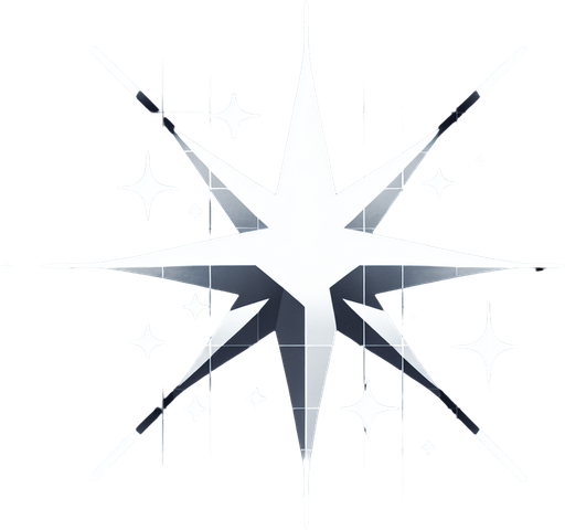 a shining star. Single Game Texture. In-Game asset. 2d. Blank background. High contrast. No shadows.