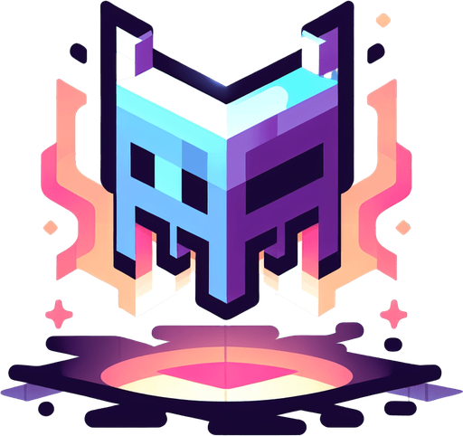 flying neon enemy, blocky, sharp angles.
Single Game Texture.  In-Game asset.  2d.  Blank background.  High contrast.  No shadows