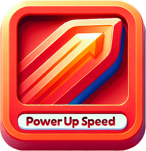 PowerUpSpeed ⚡	Red speed trail tile	Speeds up for bonus.
Single Game Texture.  In-Game asset.  2d.  Blank background.  High contrast.  No shadows