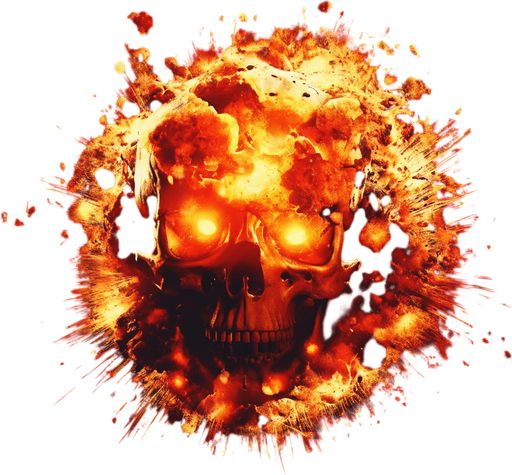 Skull explosion