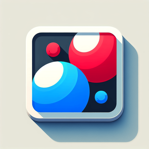 BouncyBall MG red and blu.
Single Game Texture.  In-Game asset.  2d.  Blank background.  High contrast.  No shadows