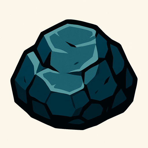 rock.
In-Game asset.  2d.  High contrast.  No shadows