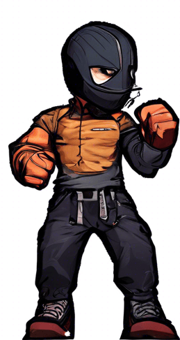 no mask, different clothing