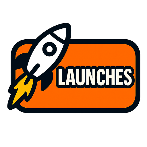 Launches button.
In-Game asset.  2d.  High contrast.  No shadows