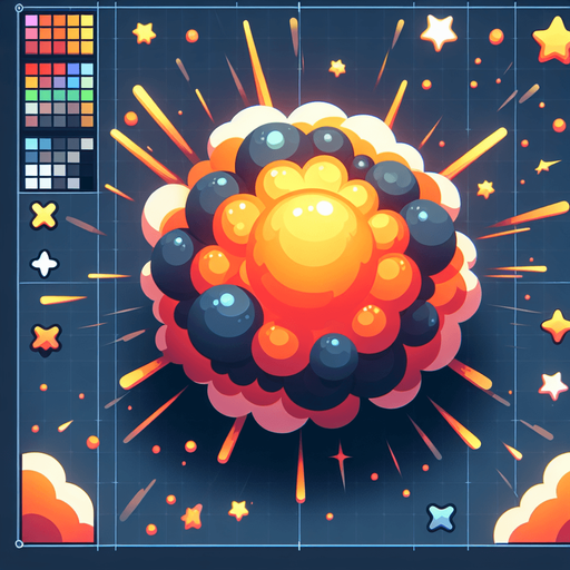 2d explosion.
Single Game Texture. In-Game asset. 2d. Blank background. High contrast. No shadows. realistic.