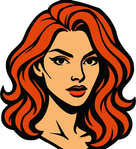 sexy ginger woman head
In-Game asset.  2d.  High contrast.  No shadows