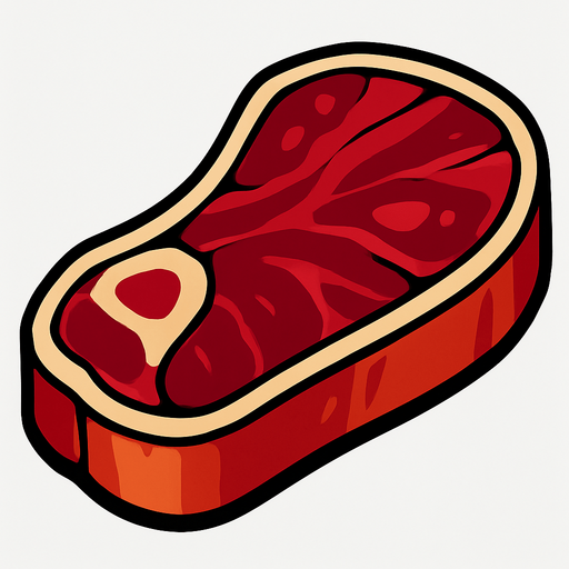 Carne Grande.
In-Game asset.  2d.  High contrast.  No shadows