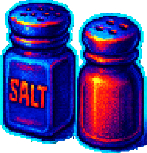 A set of spices shakers.