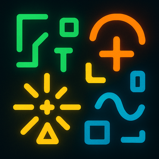 dark neon lit background
in the tints of green orange yellow and blue.
In-Game asset.  2d.  High contrast.  No shadows