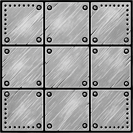 SUELO 2D DE METAL PLATEADO.
In-Game asset.  2d.  High contrast.  No shadows