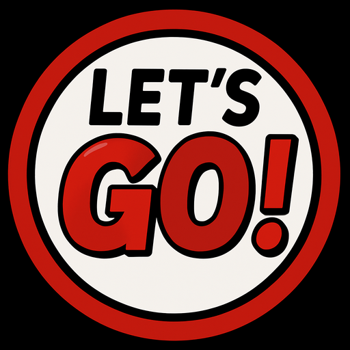 Letars GO! dentro del circulo.