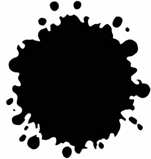 Same image, but where the inklblot is made from dark blue ink instead of black.
