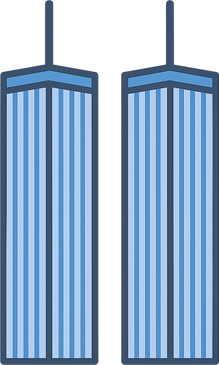 İkiz kule 
. No background. Transparent background. Blank background. No shadows. 2d. In-Game asset. flat