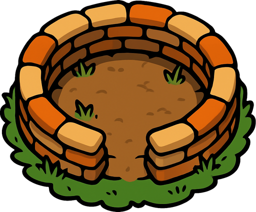 dairesel mevzi..
In-Game asset.  2d.  High contrast.  No shadows