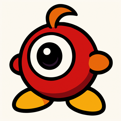 Waddle doo.
In-Game asset.  2d.  High contrast.  No shadows