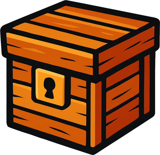 Box.
In-Game asset.  2d.  High contrast.  No shadows