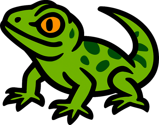 Lizard.
In-Game asset.  2d.  High contrast.  No shadows