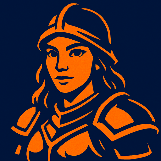The woman's face is turned towards us.
In-Game asset.  2d.  High contrast.  No shadows