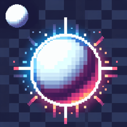 8-bit. cartoon. white energy ball. gradieint. transparent. in game asset. flicker. shoot. Single Game Texture. In-Game asset. 2d. Blank background. High contrast. No shadows.