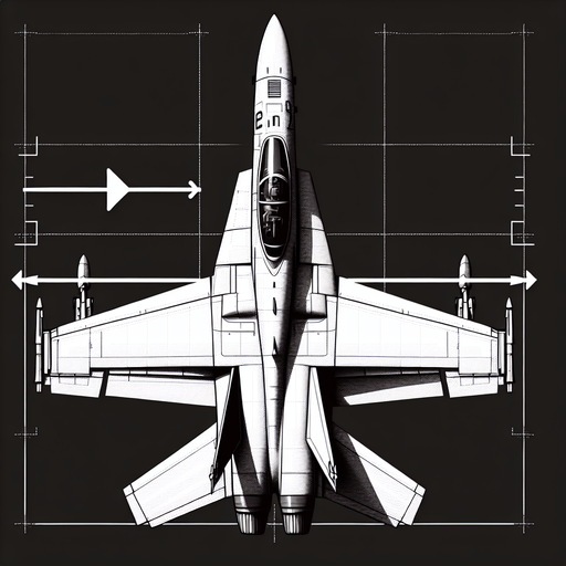 An f18 but vertical with the cockpit facing up.
Single Game Texture. In-Game asset. 2d. Blank background. High contrast. No shadows.
