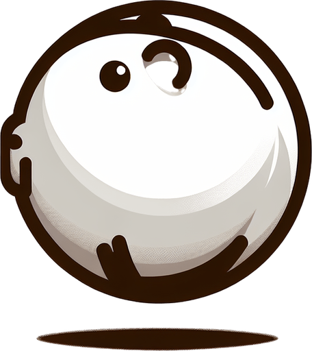 Un capiraba redondo como una pelota.
Single Game Texture.  In-Game asset.  2d.  Blank background.  High contrast.  No shadows