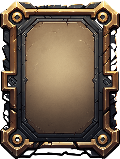 cardback mg.
Single Game Texture.  In-Game asset.  2d.  Blank background.  High contrast.  No shadows