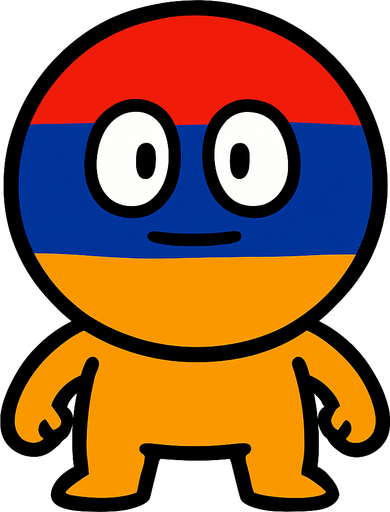 armenian flag ball head.
In-Game asset.  2d.  High contrast.  No shadows