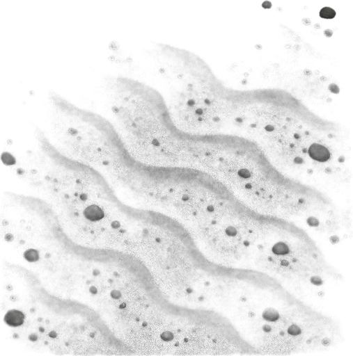 top down image of gray sandy seabed.
In-Game asset.  2d.  High contrast.  No shadows