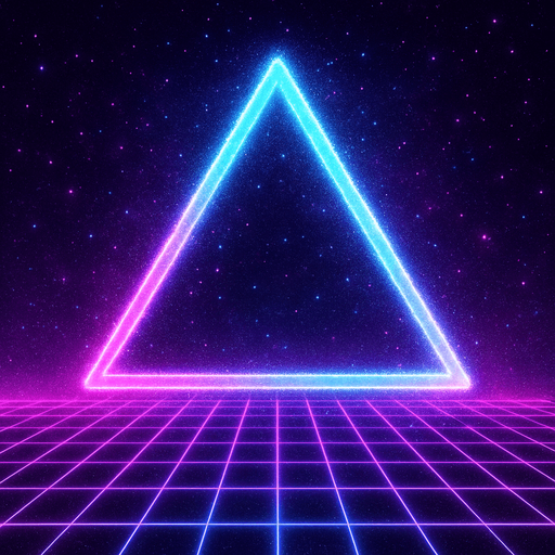 faint glowing outlines with a shimmer effect  retro synthwave style.
In-Game asset.  2d.  High contrast.  No shadows