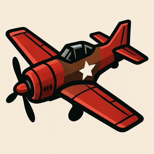 Enemy Plane.
In-Game asset.  2d.  High contrast.  No shadows