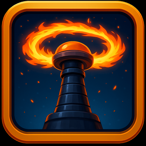 Не сильно отличающаяся башня но стреляет кольцом огня