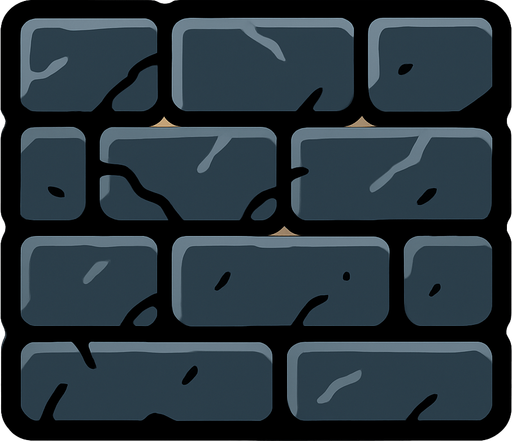 Wallblock.
In-Game asset.  2d.  High contrast.  No shadows