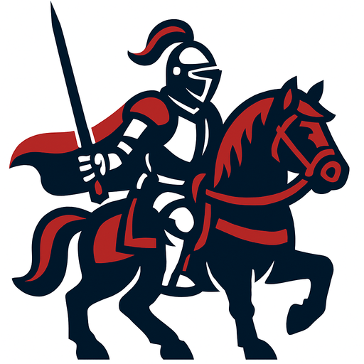 knight with horse.
In-Game asset.  2d.  High contrast.  No shadows