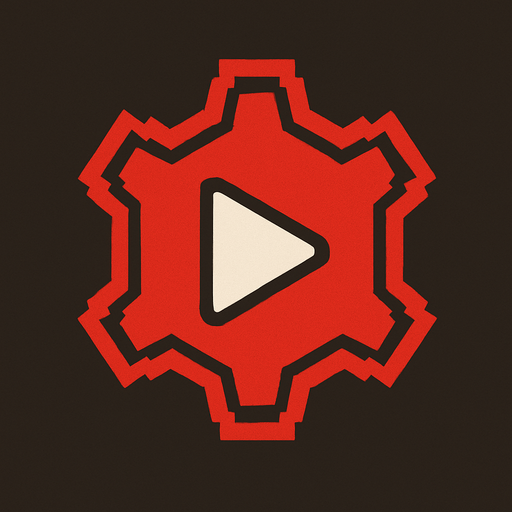 youtube studio logo with no text only logo.
In-Game asset.  2d.  High contrast.  No shadows