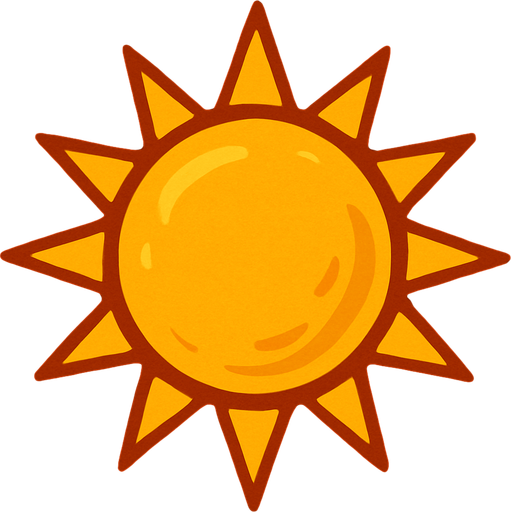 sun.
In-Game asset.  2d.  High contrast.  No shadows