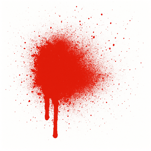 RED SPRAYED PAİNT.
In-Game asset.  2d.  High contrast.  No shadows