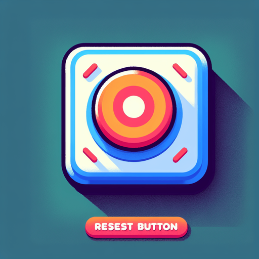 Reset ball button retro style.
Single Game Texture. In-Game asset. 2d. Blank background. High contrast. No shadows.